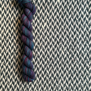 Black Opal -- mini-skein -- Harlem sock yarn -- ready to ship