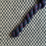 Black Opal -- mini-skein -- Harlem sock yarn -- ready to ship