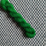 GREEN BROADBILL -- Half-Skein -- Greenwich Village DK yarn --ready to ship