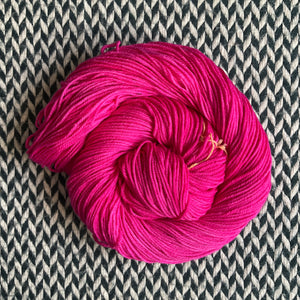 ACID PINK -- Kew Gardens DK yarn -- ready to ship
