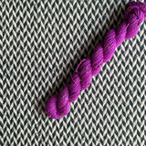 Highlighter Purple -- mini-skein -- Alphabet City tweed sock yarn -- ready to ship