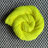 HIGHLIGHTER YELLOW -- Kew Gardens DK yarn -- ready to ship