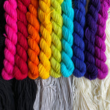 Kaleidoscope Collection *9 Mini-Skein Set* -- Kew Gardens DK yarn -- ready to ship