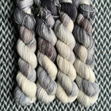 CHINSTRAP PENGUINS -- Half-Skein -- Times Square sock yarn -- ready to ship