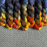 SOLAR ECLIPSE OF THE HEART -- dyed to order -- choose your yarn base