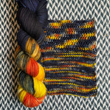 SOLAR ECLIPSE OF THE HEART -- Greenwich Village DK yarn -- ready to ship