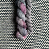 CITY PIGEON with Slate * Broadway Sparkle Sock Set * -- full-size skein with mini-skein -- ready to ship yarn