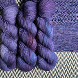 VIOLET VARIETY -- dyed to order -- choose your yarn base