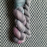 CITY PIGEON with Slate * Broadway Sparkle Sock Set * -- full-size skein with mini-skein -- ready to ship yarn