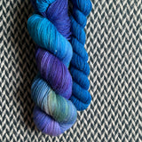 SEA DREAMS with Bluesy * Broadway Sparkle Sock Set * -- full-size skein with mini-skein -- ready to ship yarn