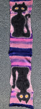 DOUBLE TROUBLE 3 -- hand-painted single-stranded sparkle sock blank -- ready to ship
