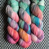 SUNSET BEACH -- Broadway sparkle sock yarn -- ready to ship