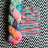 SUNSET BEACH -- Broadway sparkle sock yarn -- ready to ship