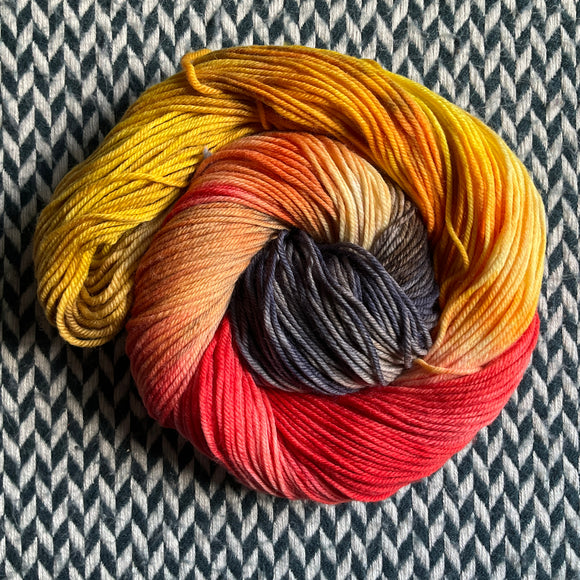 DRUMLINE -- dyed to order -- choose your yarn base