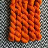 Carrot -- mini-skein -- Times Square sock yarn -- ready to ship