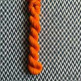 Carrot -- mini-skein -- Times Square sock yarn -- ready to ship