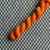 Carrot -- mini-skein -- Times Square sock yarn -- ready to ship