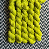 Citron Vert -- mini-skein -- Times Square sock yarn-- ready to ship