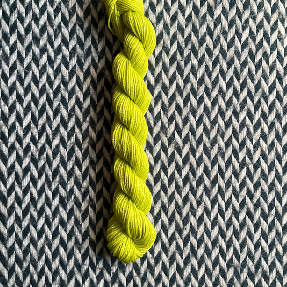 Citron Vert -- mini-skein -- Times Square sock yarn-- ready to ship