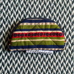 FUNKY STRIPES -- small notion pouch with zipper -- ready to ship