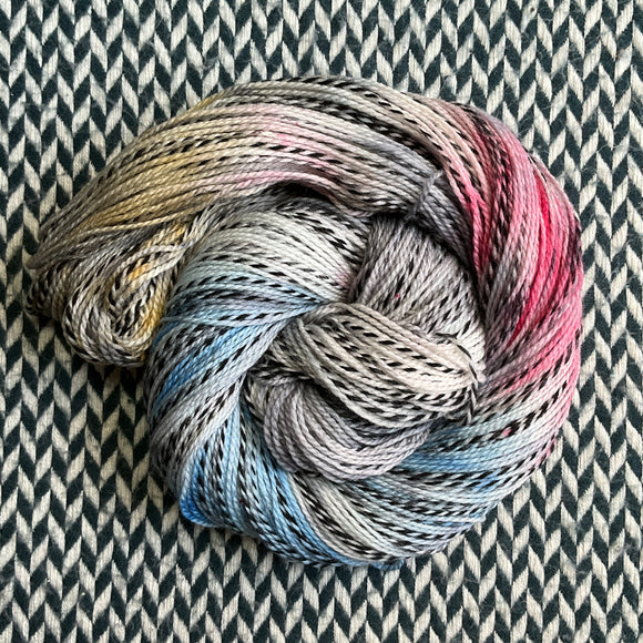 BOOTLEG CD -- Wave Hill zebra fingering yarn -- ready to ship