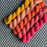 Sunset Cruise *5 Mini-Skein Set* -- Times Square sock yarn -- ready to ship