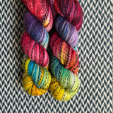 DUSK RAINBOW -- Wave Hill zebra fingering yarn -- ready to ship