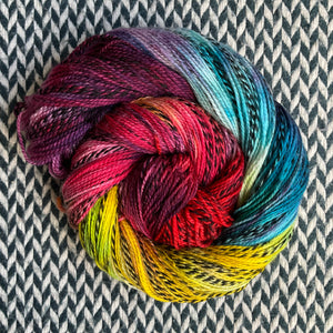 DUSK RAINBOW -- Wave Hill zebra fingering yarn -- ready to ship