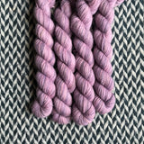 Lilac Blossoms -- mini-skein -- Broadway sparkle sock yarn-- ready to ship