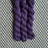 Violet Variety -- mini-skein -- Broadway sparkle sock yarn-- ready to ship