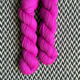 HIGHLIGHTER PURPLE -- Half-Skein -- Harlem sock yarn -- ready to ship