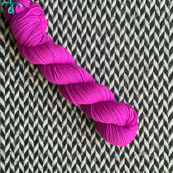 HIGHLIGHTER PURPLE -- Half-Skein -- Harlem sock yarn -- ready to ship