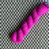 HIGHLIGHTER PURPLE -- Half-Skein -- Harlem sock yarn -- ready to ship