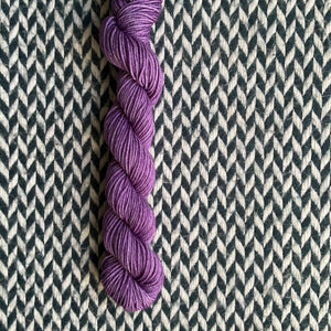 Lilac Cyclone -- mini-skein -- Times Square sock yarn -- ready to ship