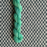 Shamrock Shake -- mini-skein -- Broadway sparkle sock yarn-- ready to ship