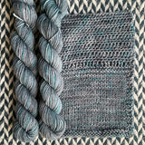 Stormy Seas -- mini-skein -- Harlem sock yarn -- ready to ship