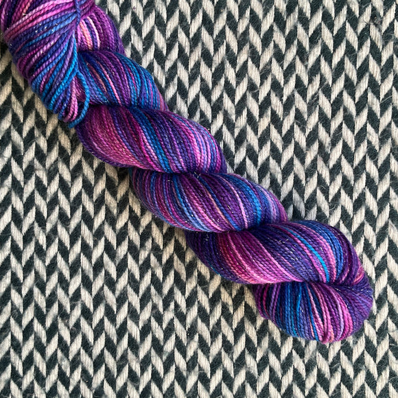 SUNSET DREAMS -- Half-Skein -- Broadway sparkle sock yarn -- ready to ship