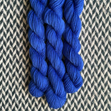 True Blue Friend -- mini-skein -- Times Square sock yarn -- ready to ship