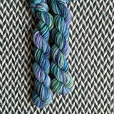 Water Lilies -- mini-skein -- Harlem sock yarn -- ready to ship