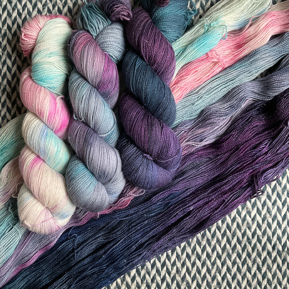 OPAL TRIO *3 Skein Set* -- Broadway sparkle sock yarn -- ready to ship