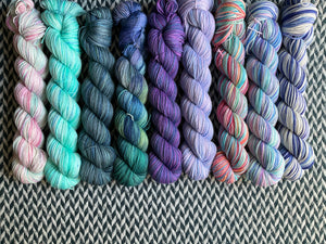 PLAYTIME COLLECTION *9 Half-Skein Set* -- Times Square sock yarn -- ready to ship