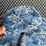 Waves -- small notion pouch with zipper -- ready to ship