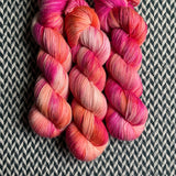 HIBISCUS -- Broadway sparkle sock yarn -- ready to ship
