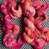 HIBISCUS -- Broadway sparkle sock yarn -- ready to ship