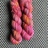 SNAP DRAGONS -- Wave Hill zebra fingering yarn -- ready to ship