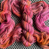 SNAP DRAGONS -- Wave Hill zebra fingering yarn -- ready to ship