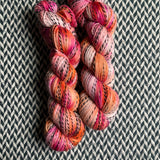 HIBISCUS -- Wave Hill zebra fingering yarn -- ready to ship