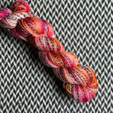 HIBISCUS -- Wave Hill zebra fingering yarn -- ready to ship