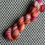 HIBISCUS -- Wave Hill zebra fingering yarn -- ready to ship