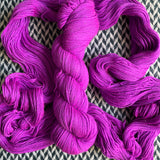 HIGHLIGHTER PURPLE -- Broadway sparkle sock yarn -- ready to ship